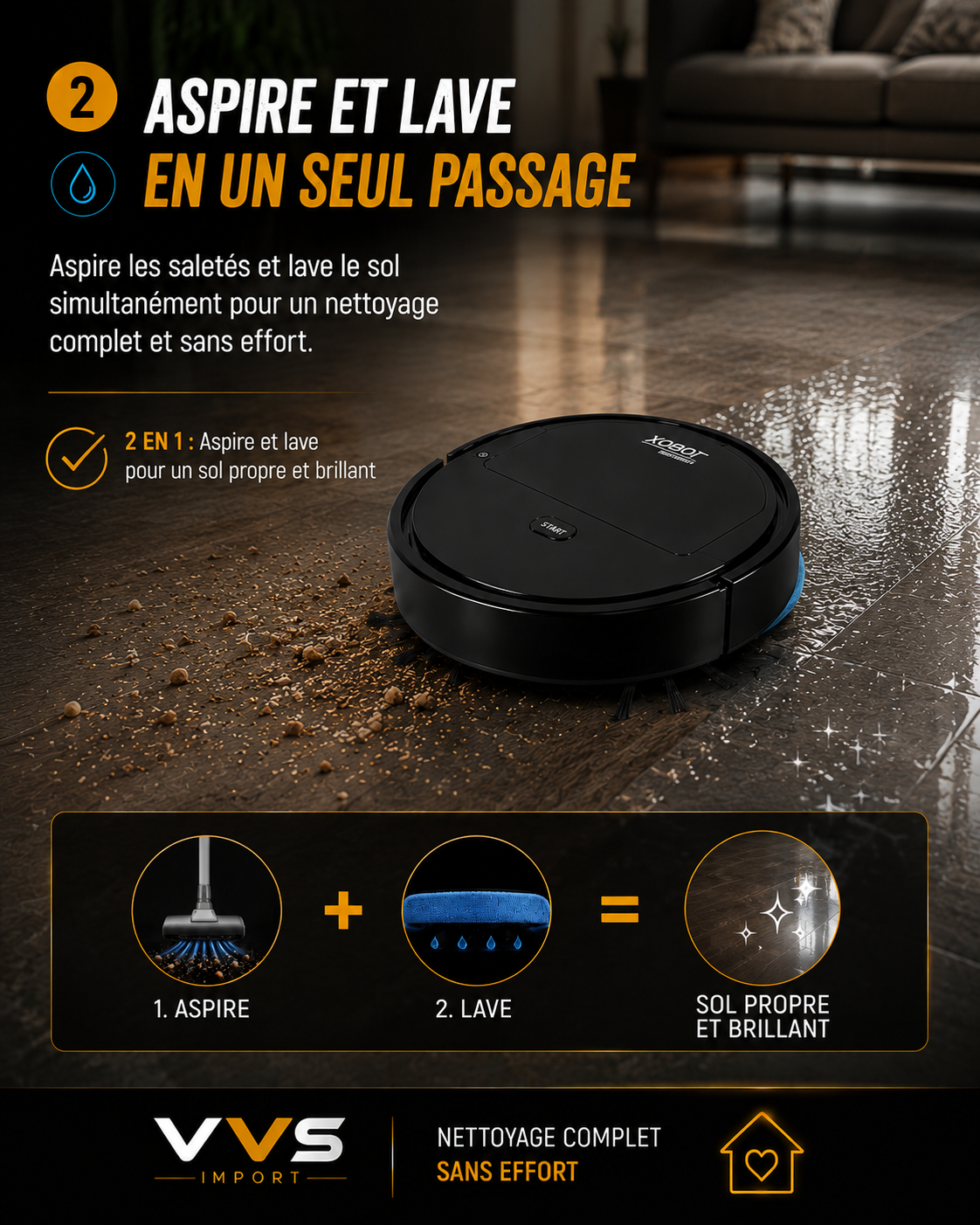 Aspirateur robot mini